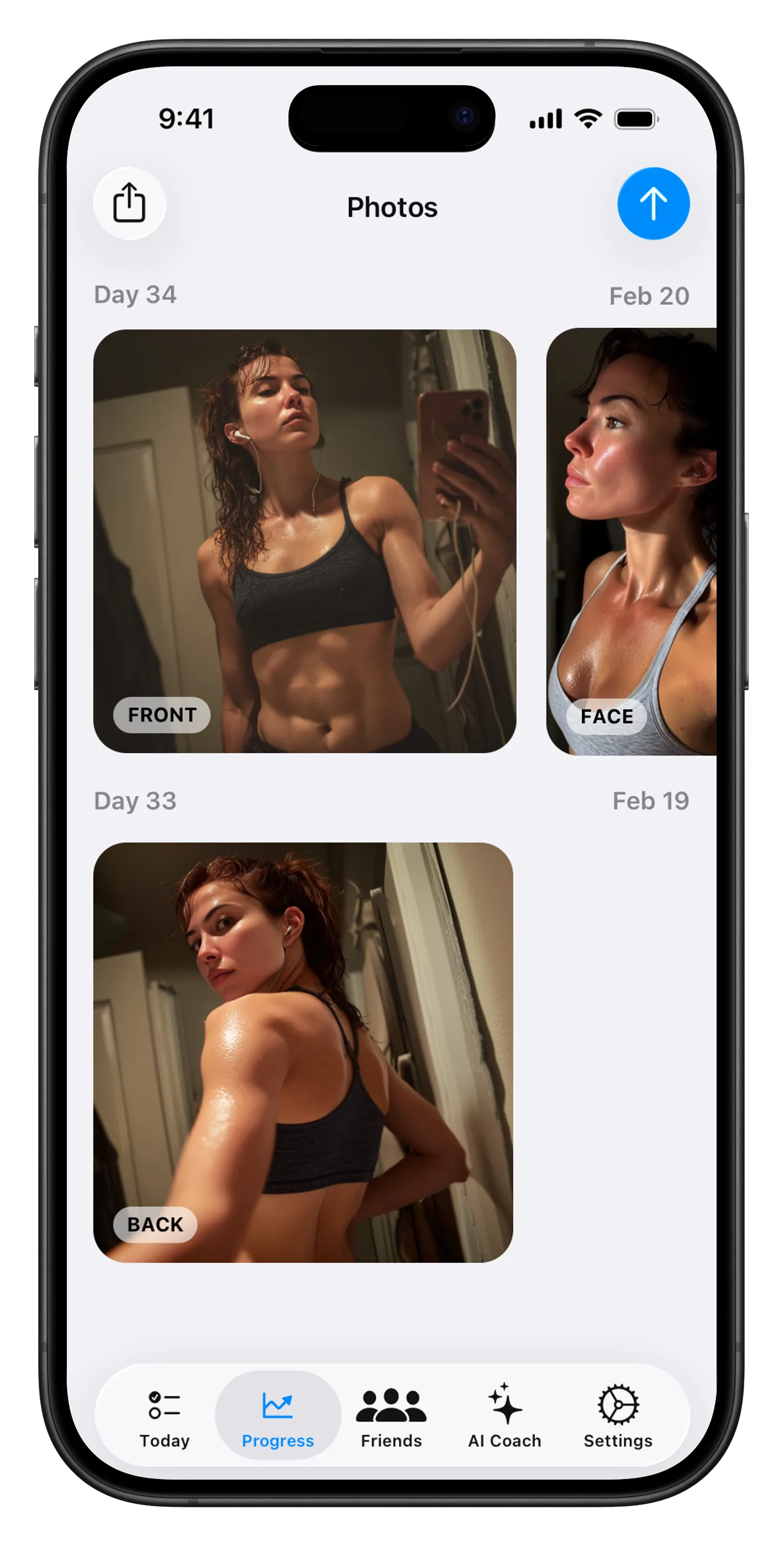 Photos screen